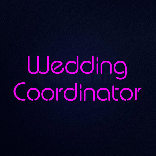Wedding Coordinator 13" x 32" LED Neon Sign