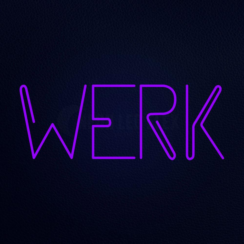 Werk 13" x 32" LED Neon Sign