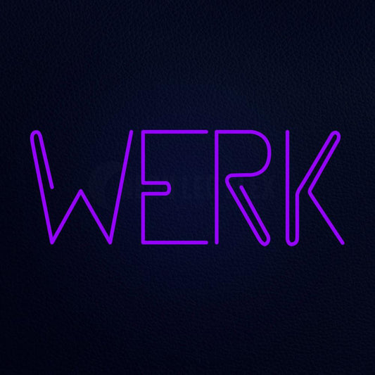 Werk 13" x 32" LED Neon Sign