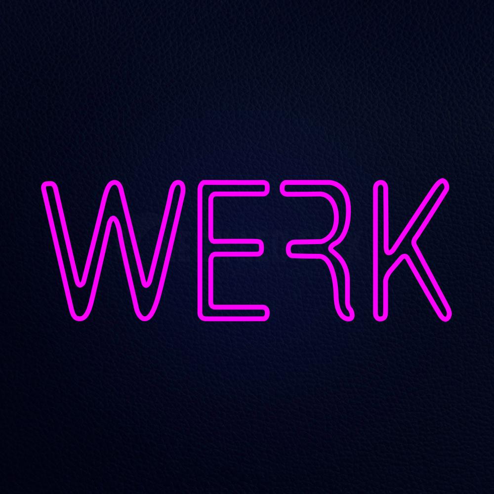Werk 13" x 32" LED Neon Sign