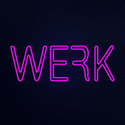 Werk 13" x 32" LED Neon Sign