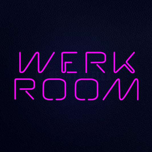 Werk Room 13" x 32" LED Neon Sign