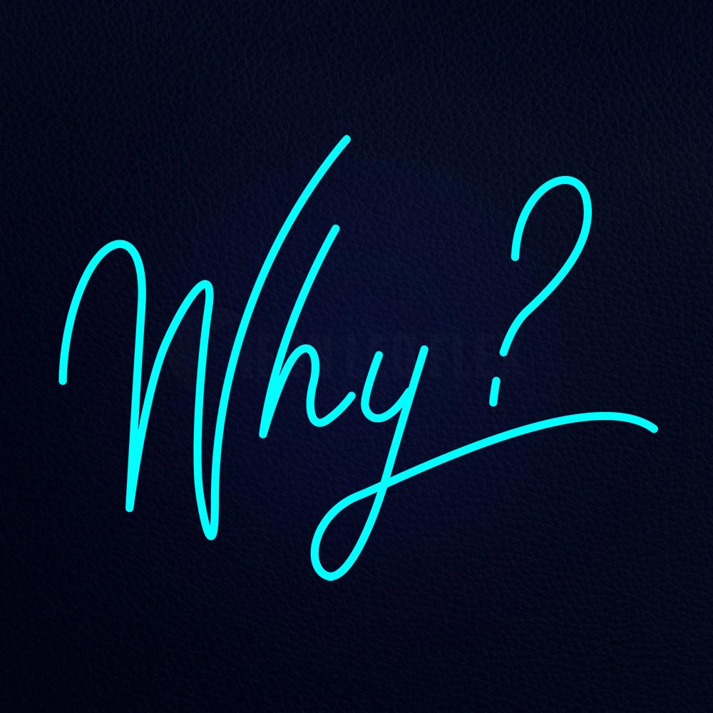 Why 31" x 24" LED Neon Sign