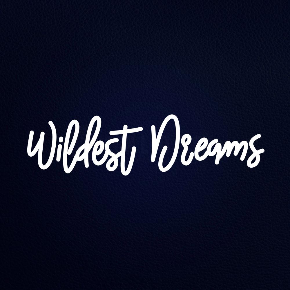 Wildest Dreams 25" x 8" LED Neon Sign