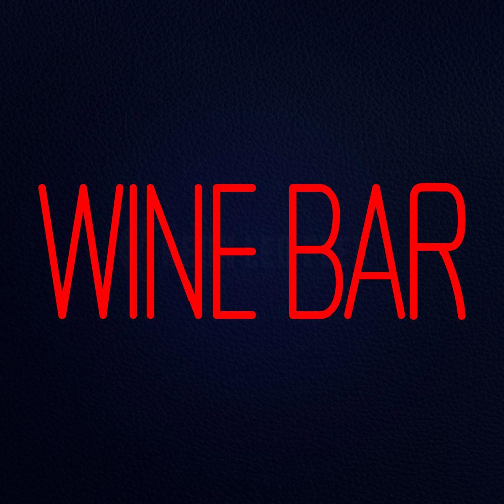 Wine Bar 13" x 32" LED Neon Sign