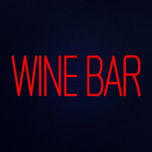 Wine Bar 13" x 32" LED Neon Sign