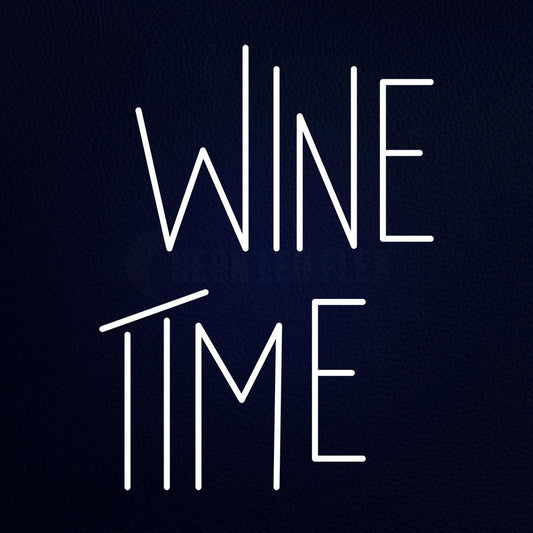 Wine Time 31" x 24" LED Neon Sign