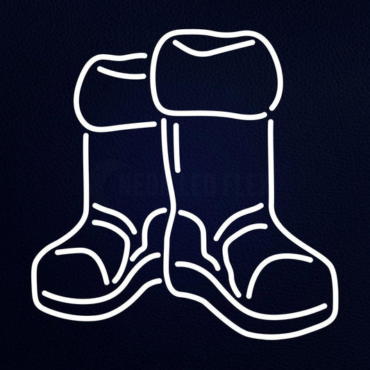 Winter Boots 24" x 24" LED Neon Sign