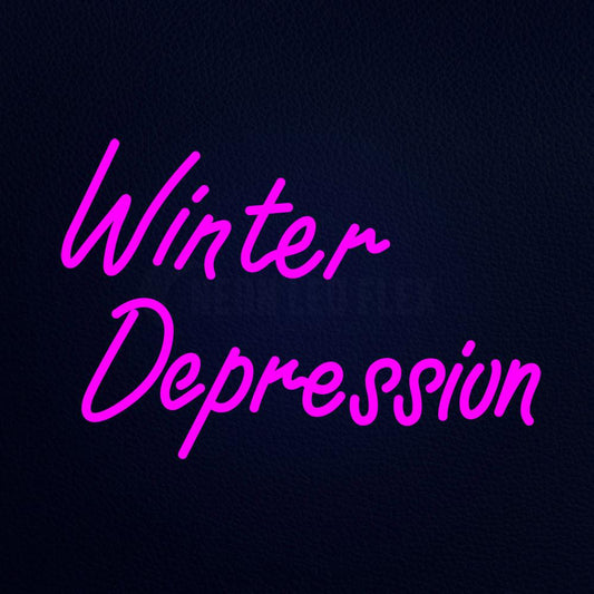 Winter Depression 21" x 15" LED Neon Sign