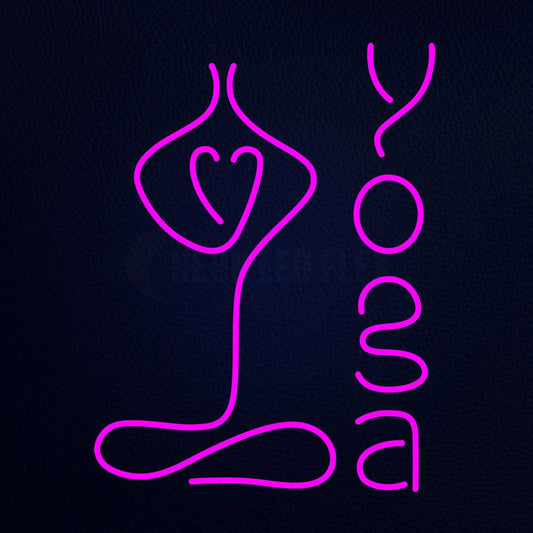 Yoga 31" x 24" LED Neon Sign