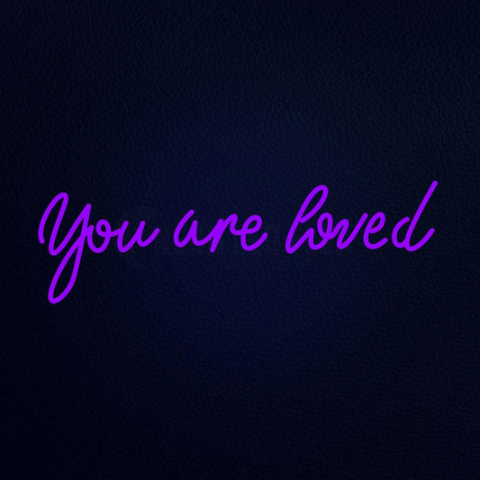You Are Loved 32" x 13" LED Neon Sign