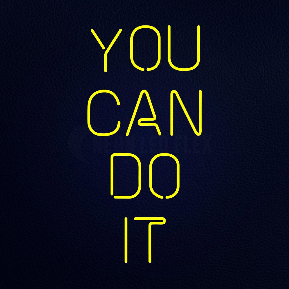 You Can Do It 37" x 20" LED Neon Sign
