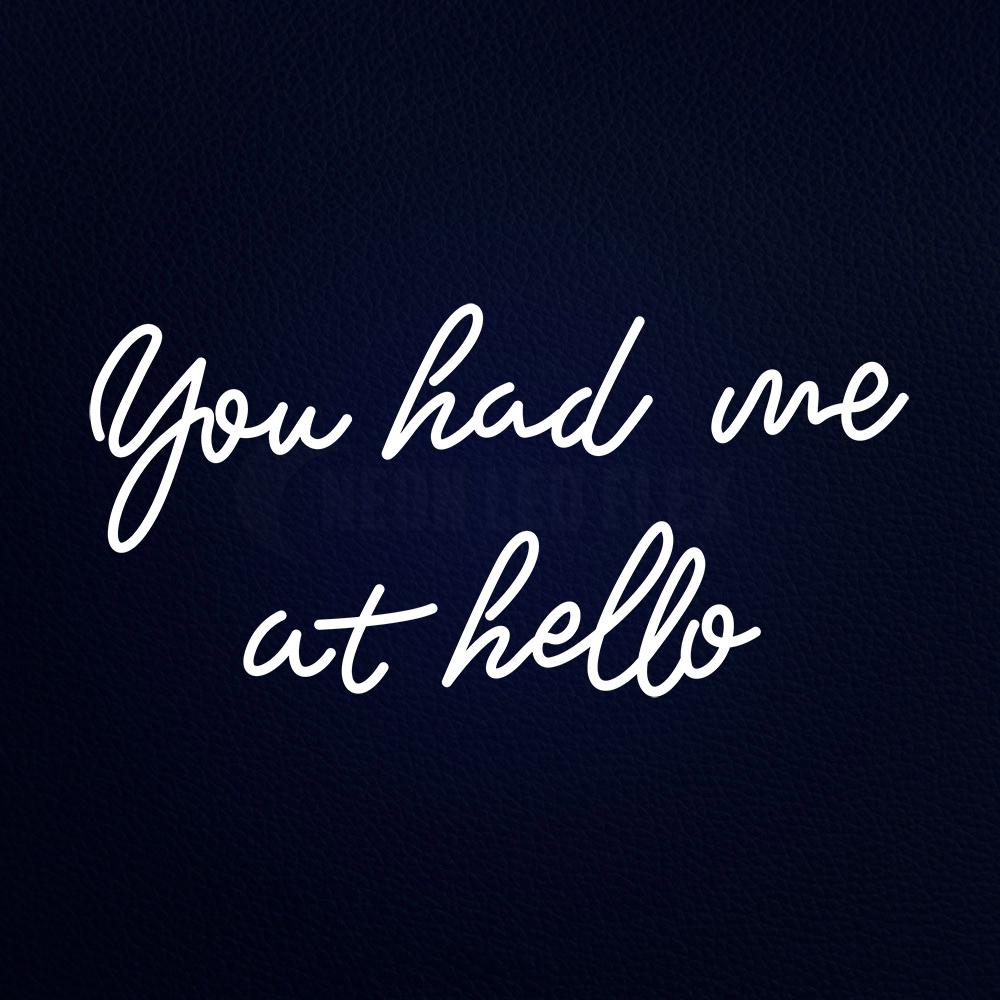 You Had Me at Hello 37" x 20" LED Neon Sign