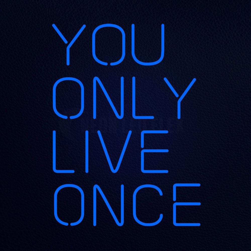 You Only Live Once 24" x 31" LED Neon Sign